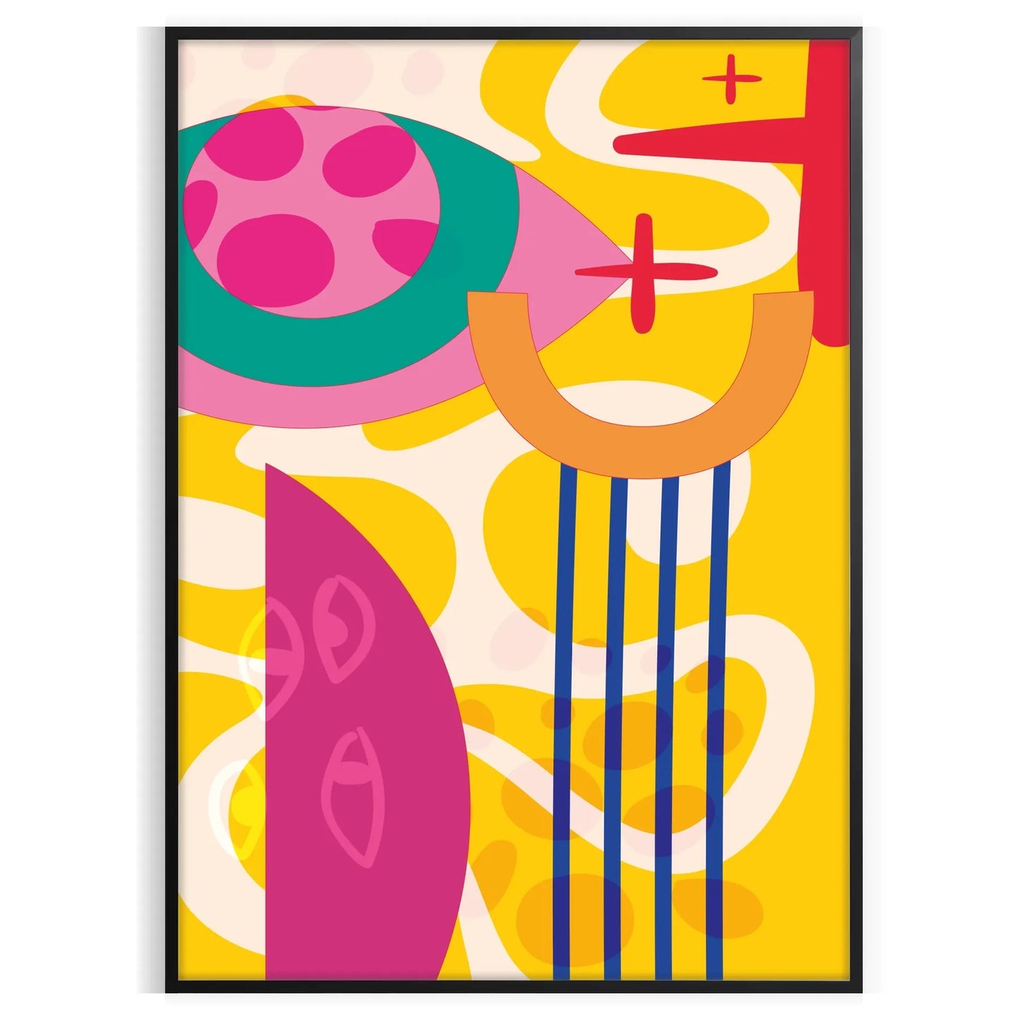 space Boho Art Wall​ vibrant abstract designs chic captivating wall print perfect gift lovers unique decor unframed options style