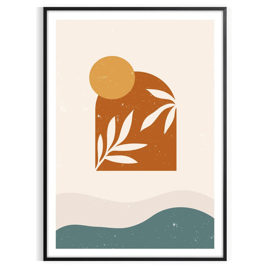 space boho abstract art poster perfect blend creativity tranquility captivating wall ideal gift lovers various sizes A4 cm A0 home stunning print