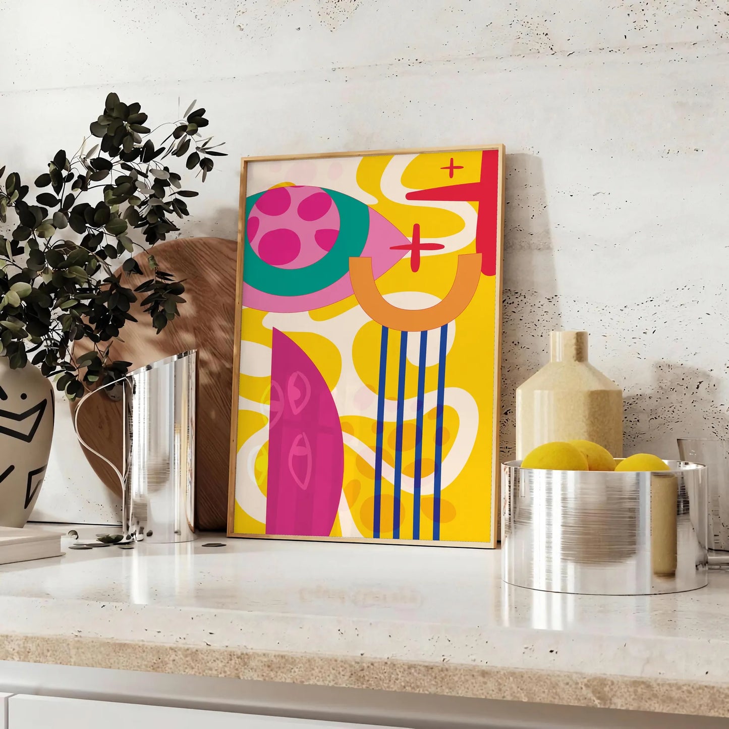 space Boho Art Wall​ vibrant abstract designs chic captivating wall print perfect gift lovers unique decor unframed options style