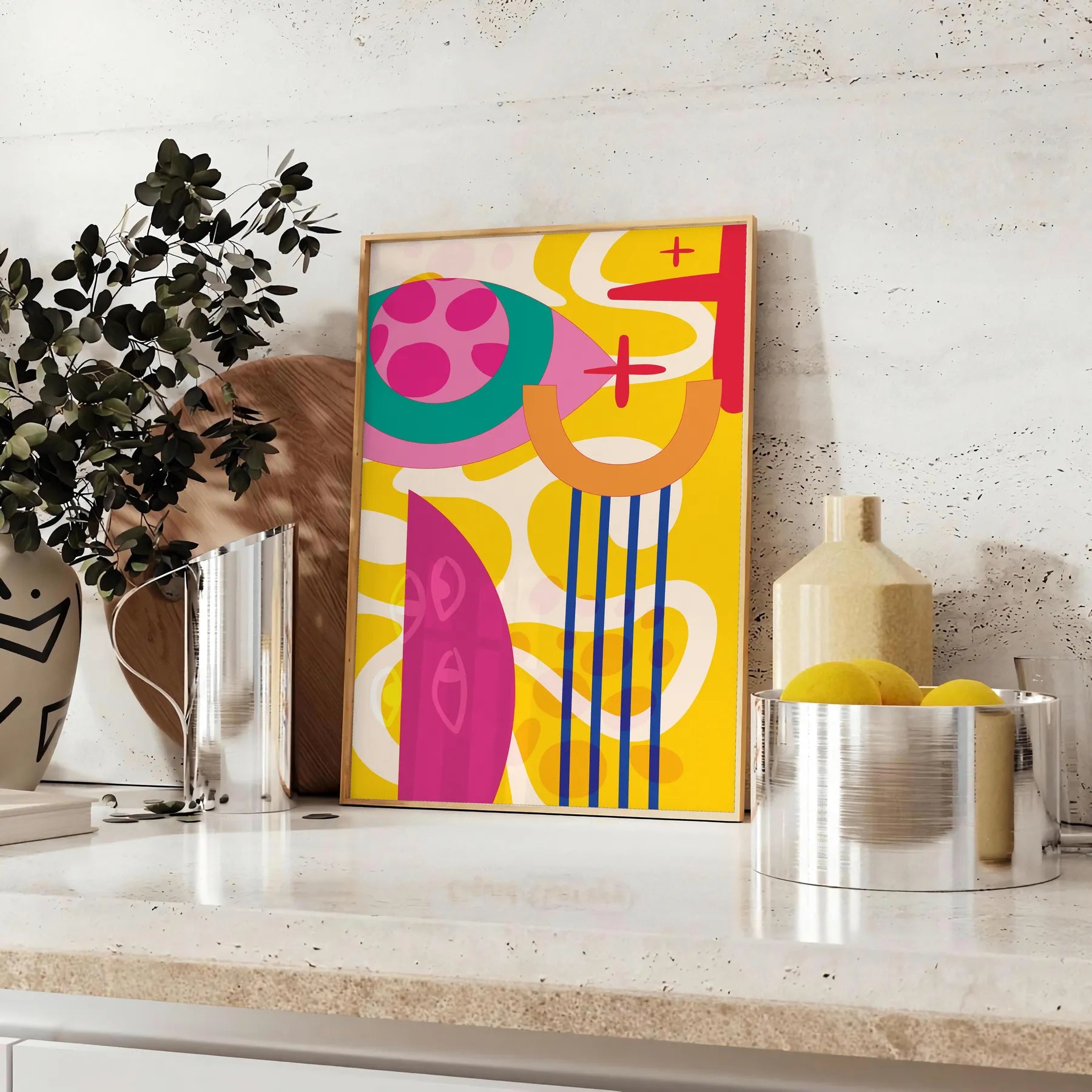 space Boho Art Wall​ vibrant abstract designs chic captivating wall print perfect gift lovers unique decor unframed options style