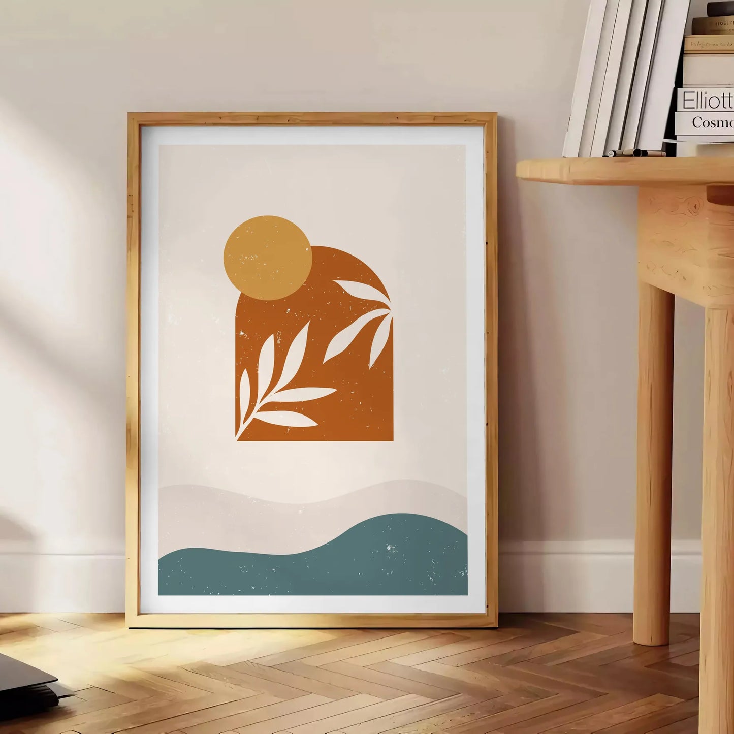 space boho abstract art poster perfect blend creativity tranquility captivating wall ideal gift lovers various sizes A4 cm A0 home stunning print